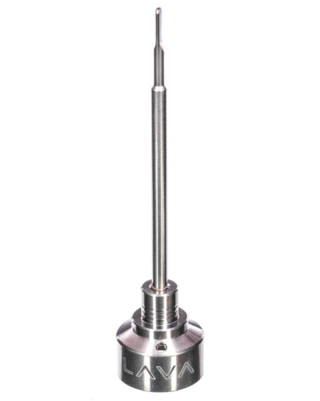 LavaTech "Classic" E-Nail Kit in black, titanium, front view on white background, for concentrates