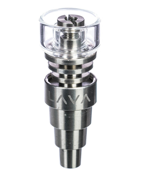 LavaTech "Elements" Mini E-Nail Kit, black titanium, front view on white background