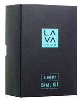 LavaTech Elements Mini E-Nail Kit packaging, black box with logo, front view