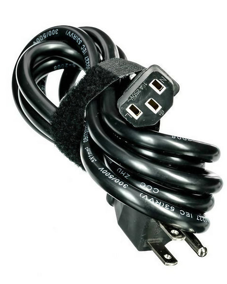 LavaTech "High Flyer" E-Nail Kit black power cord with Velcro tie on white background
