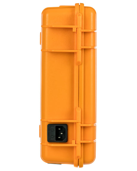 LavaTech "High Flyer" E-Nail Kit in portable orange hard case, plug-in power, side view