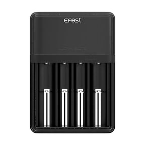 Efest Elite LUC V4 Battery Charger, front view, four-slot design for vaporizer accessories