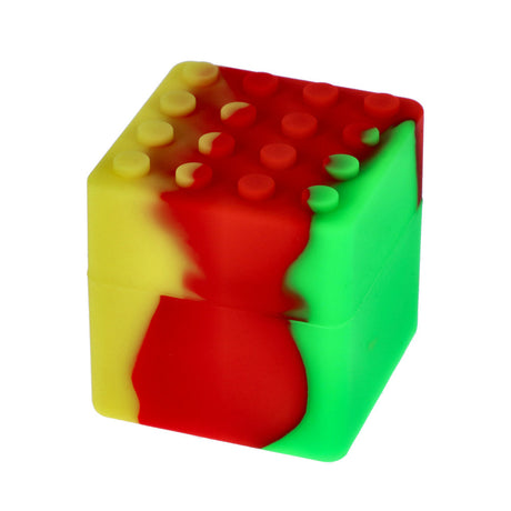 Colorful Lego Brick Silicone Stash Container, 60ml - Compact and Portable Design