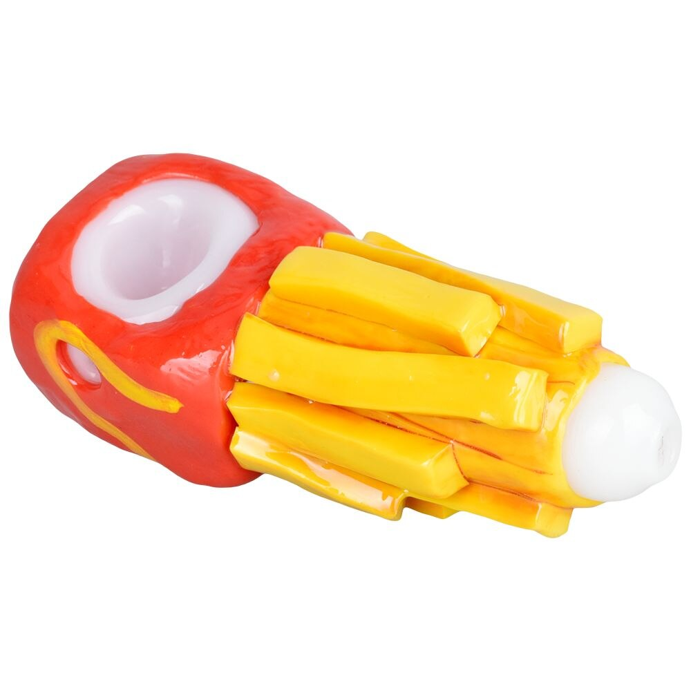 Let's Get Fried 3D Painted Glass Spoon Pipe | 5.25"