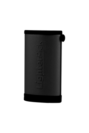 Black LighterPick All-In-One Waterproof Dugout, Side View, Portable Design for Dry Herbs