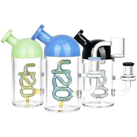 Li'l Dabby 420 Dab Rigs in assorted colors, 6" height, with 14mm female joint, front view