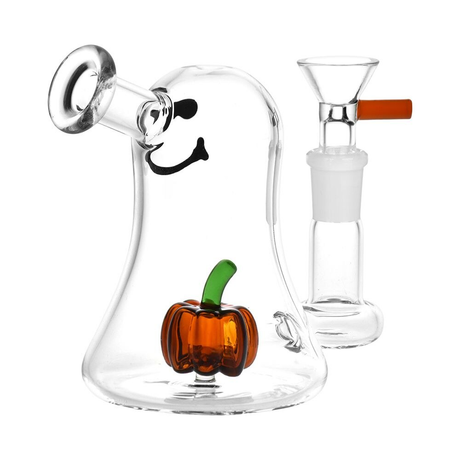 Li'l Ghosty Glass Water Pipe | 4.5" | 14mm F