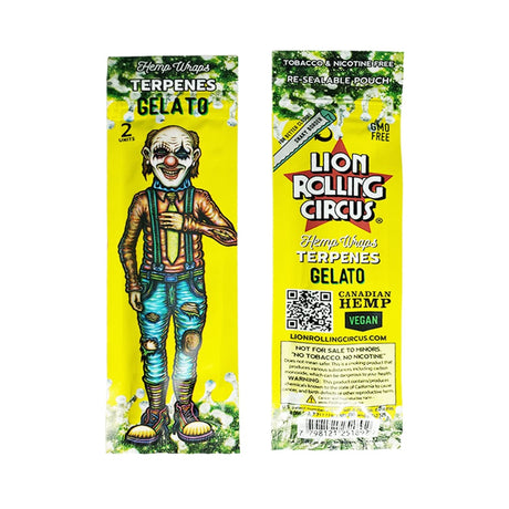 Lion Rolling Circus Terpene Hemp Wraps - Full Box of 25 pouches