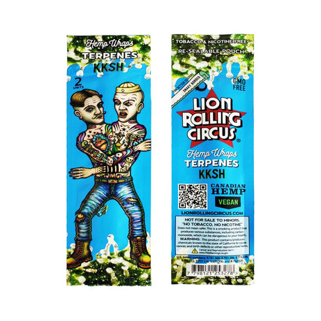 Lion Rolling Circus Terpene Hemp Wraps - Full Box of 25 pouches