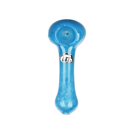 LiT Solid Color Frit Glass Spoon Pipe, 2.5", Front View on Seamless White Background