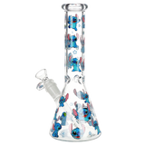 Little Blue Creature Beaker Glass Water Pipe | 10" | 14mm F