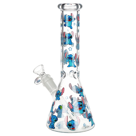 Little Blue Creature Beaker Glass Water Pipe | 10" | 14mm F