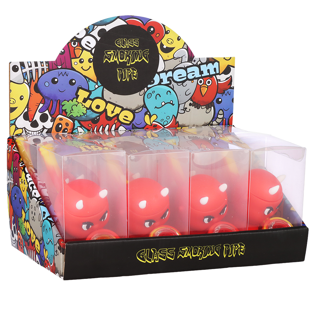 Little Devil Secret Stash Silicone Hand Pipe | 4"