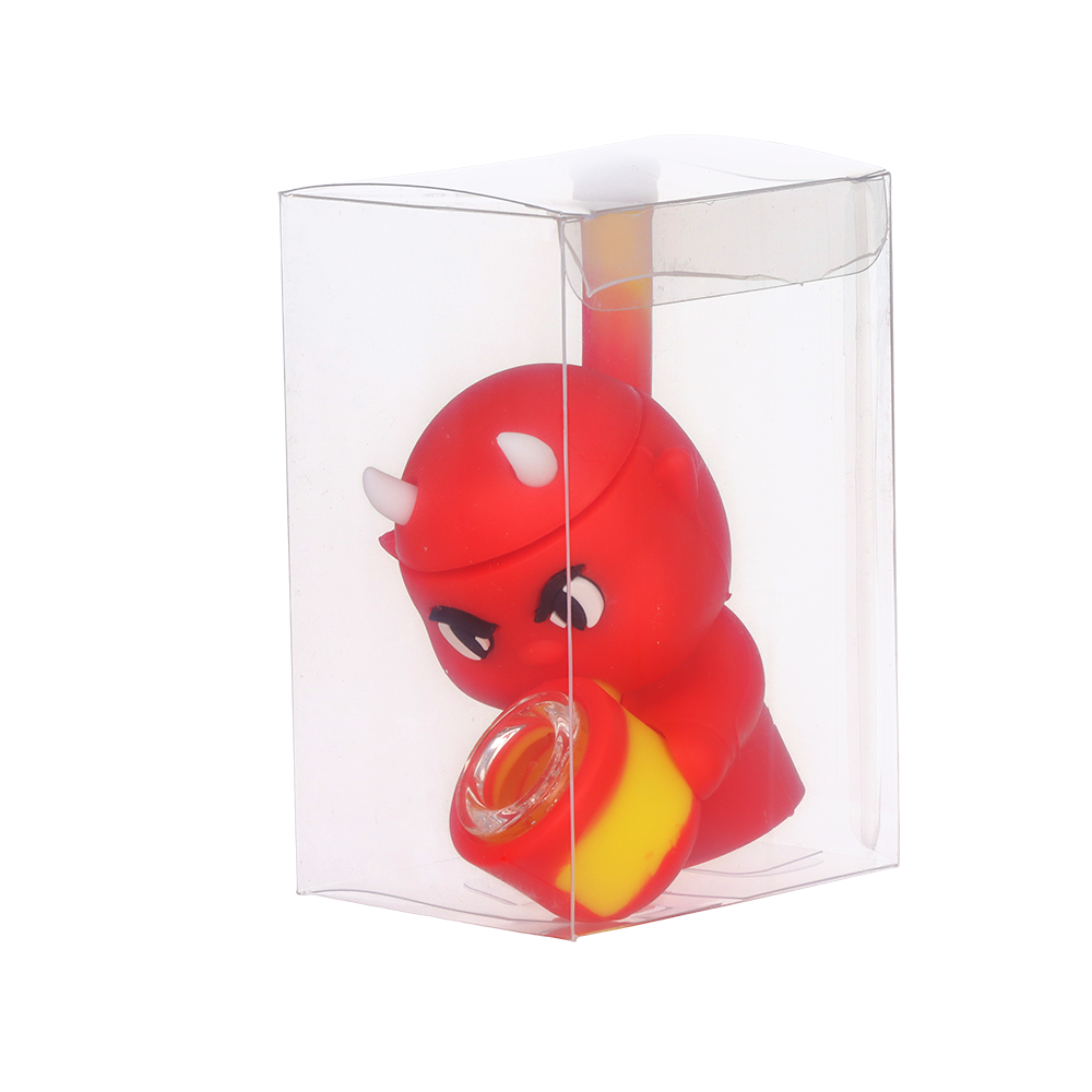 Little Devil Secret Stash Silicone Hand Pipe | 4"