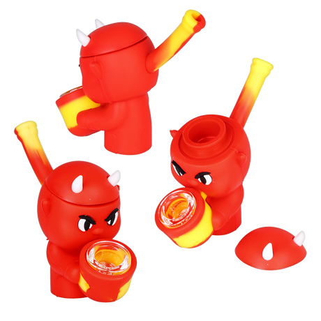 Little Devil Secret Stash Silicone Hand Pipe | 4"