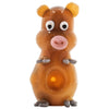 LA Pipes Little Piggy Hand Pipe in Tan, Borosilicate Glass Spoon Design, Front View