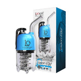 Lookah Dragon Egg eRig Bubbler in Blue with 950mAh battery, front view alongside packaging