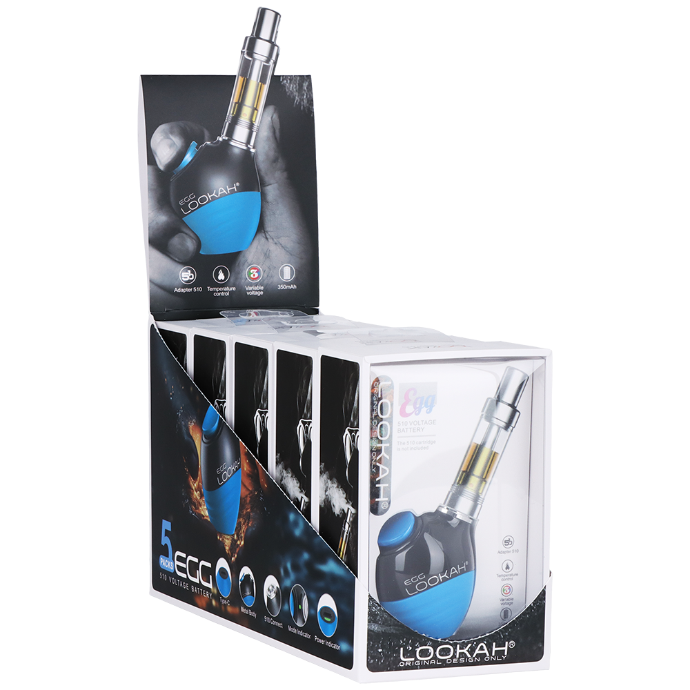 Lookah Egg Variable Voltage 510 Vape Battery | 350mAh | 5ct Display
