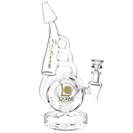 Lookah Glass Horn Recycler Water Pipe | 10.5" | 14mm F