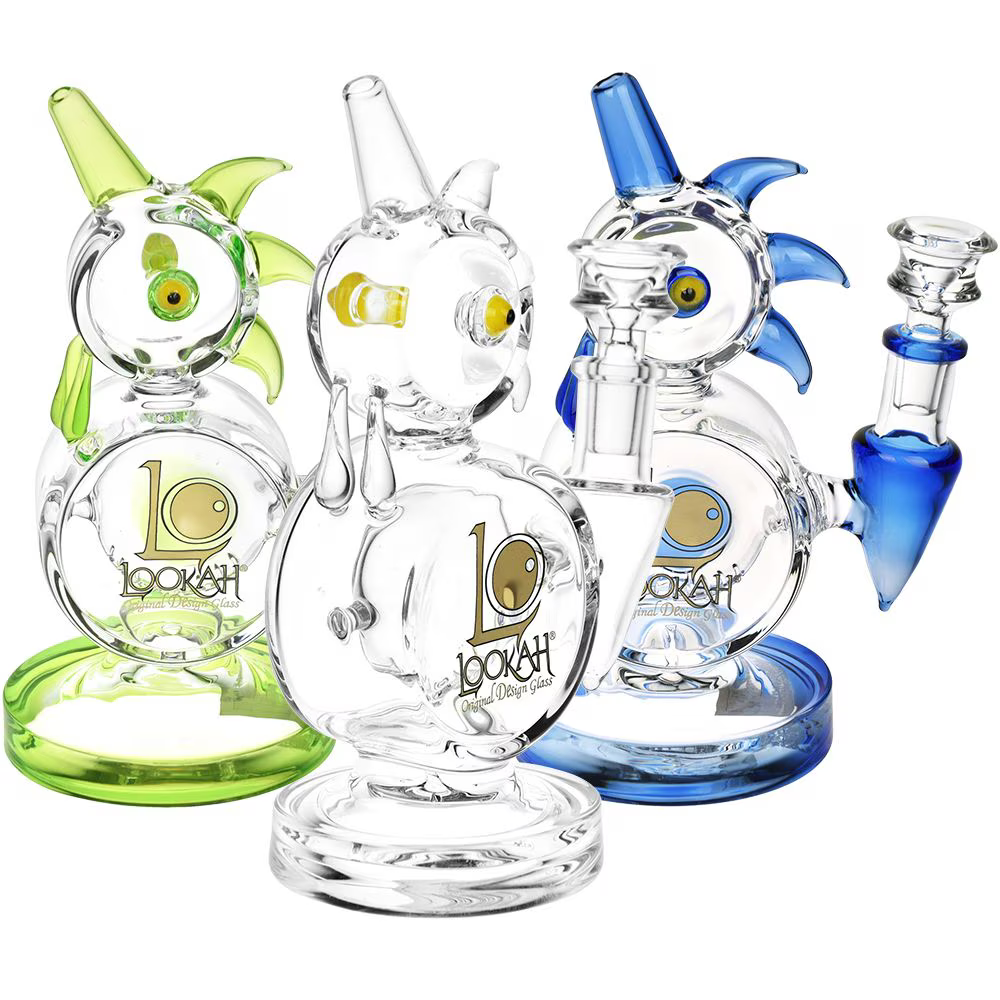 Lookah Glass Rooster Water Pipe | 7.5" | 14mm F