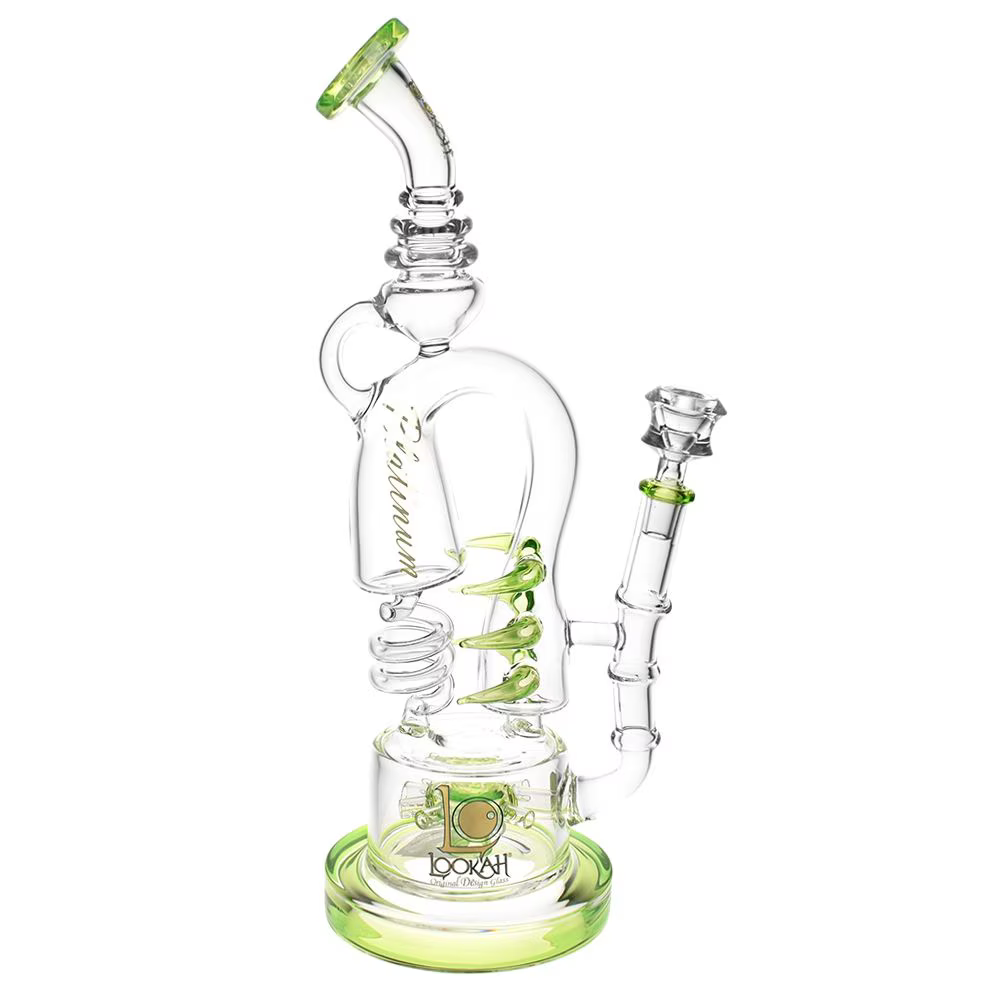 Lookah Glass Spiral Recycler Water Pipe | 14.75" | 14mm F