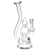 Lookah Glass Stacked Triangle Water Pipe | 11.25" | 14mm F