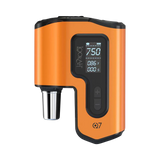 Lookah Q7 orange mini enail dab kit with digital display for concentrates, front view