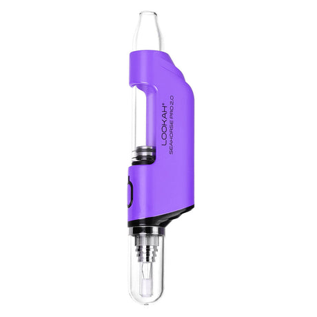 Lookah Seahorse PRO Plus Electric Dab Pen in Purple with 650mAh Battery - Front View