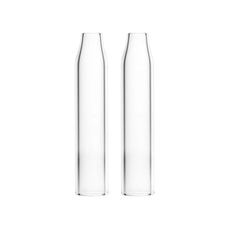 Lookah Seahorse Pro Plus clear borosilicate glass mouthpieces for concentrates, 2-pack front view
