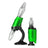 Lookah Seahorse X Electric Dab Kit in Green with Dual Use Tip, Front and Side Views
