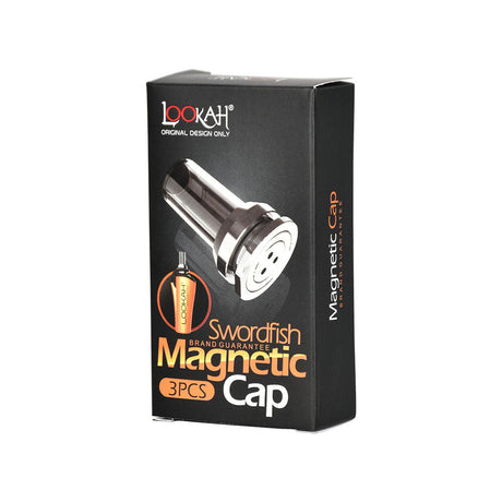 Lookah Swordfish Magnetic Glass Mouthpiece 3-Pack, Clear Borosilicate, Front Box View