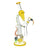 Lookah Trippy Dragon Recycler Water Pipe, 15", 14mm Female Joint, Yellow, Borosilicate Glass, Front View