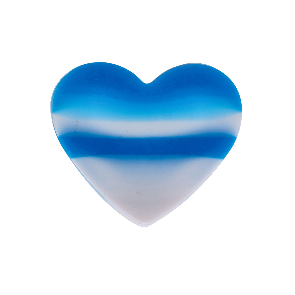 Heart-Shaped Silicone Container in Assorted Colors, Portable and Closable for Concentrates