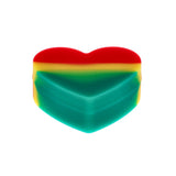 Heart-Shaped Silicone Container in Assorted Colors, Compact and Closable, Ideal for Concentrates Storage