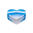 Valiant Distribution Love Jar - Heart-Shaped Blue and White Silicone Container for Concentrates