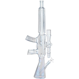 Machine Gun Glass Water Pipe | 23.75" | 14mm F | Colors Vary