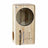 Magic Flight Launch Box Vaporizer in Maple, front view with glass window and metal trench