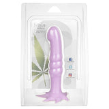 Maia Novelties 420 Series Dazey 7" Purple Silicone Dong with Suction Cup Base, Packaged Front View