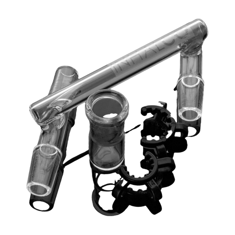 PILOT DIARY Clear Glass 14mm Dropdown Reclaim Catcher with Keck Clips, 90 Degree Male Joints