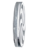 Clear Borosilicate Glass Mandala Disk Carb Cap with Quartz, 1.25 inch for Dab Rigs