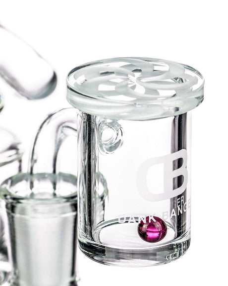 Clear Mandala Disk Channel Carb Cap made of Heavy Wall Borosilicate Glass for Dab Rigs
