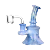 Marbled Tie Dye Mini Glass Dab Rig | 5" | 14mm F | Colors Vary