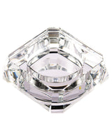 Marley Natural Crystal Ashtray, clear borosilicate glass with beaker design, ideal for dry herbs