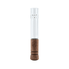 Marley Natural Taster with Clear Borosilicate Glass and Wood, Portable 3" Chillum for Dry Herbs