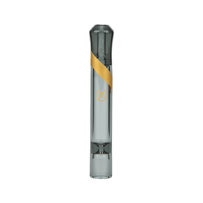 Marley Natural Taster Smoked Glass Pipe, 3" Heavy Wall Borosilicate, Front View