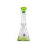 MAV Glass 12" Accent Color Beaker Bong with 5mm thickness and 44mm diameter, front view on white background