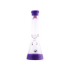 MAV Glass 12" Accent Color Beaker Bong in Purple with Clear Glass and 5mm Thickness