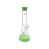 MAV Glass 12" Beaker Bong in Sea Foam with 5mm thickness and 14.5mm joint, front view on white background