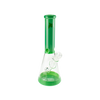 MAV Glass 12" Full Color Beaker Bong in Forest Green with Thick Glass - Front View