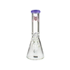 MAV Glass 12" Classic Beaker Bong with Purple Accents and Heavy Wall Thickness